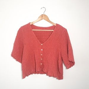 2/$20🌸 AE Smocked Crop Top